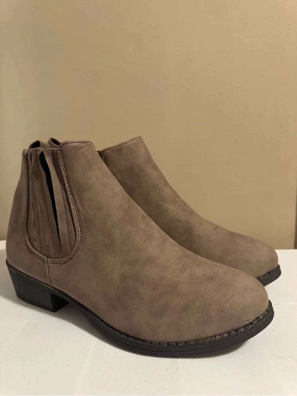 Streetwear Society Taupe Ankle Boots